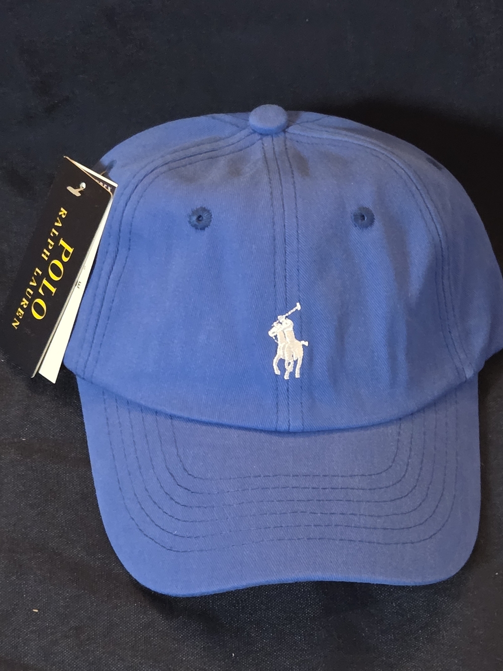 Polo Ralph Lauren Classic Blue Baseball Cap - Picture 2 of 5